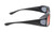 Medspex Fl011 Matte Black Deep Red Color Therapy Reading Glasses
