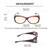Medspex Fl010 Amber Brown Tortoise Havana Crystal (Fl010) Yellow Color Therapy Reading Glasses