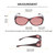 Medspex Fl010 Tortoise Havana FL-41 Rose Color Therapy Reading Glasses