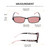 Medspex Clara Black Silver Floral FL-41 Pink Color Therapy Reading Glasses