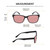Medspex Avery Gloss Black FL-41 Pink Color Therapy Reading Glasses