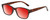Medspex EL15558R Gloss Tortoise Havana Brown Spot Deep Red Color Therapy Reading Glasses