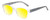 Medspex EL15558R Crystal Clear Modern Art Pink Blue Gold Yellow Color Therapy Reading Glasses