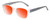 Medspex EL15558R Crystal Clear Modern Art Pink Blue Amber Orange Color Therapy Reading Glasses