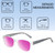 Medspex EL15558R Crystal Clear Modern Art Pink Blue Passion Purple Color Therapy Reading Glasses