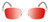 Medspex EL15558R Crystal Clear Modern Art Pink Blue Deep Red Color Therapy Reading Glasses