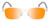 Medspex EL15558R Crystal Clear Modern Art Pink Blue Light Orange Color Therapy Reading Glasses