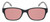 Medspex EL15558R Gloss Black Modern Art White FL-41 Rose Color Therapy Reading Glasses