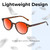 Medspex EL15557R Gloss Tortoise Havana Brown Spot Amber Orange Color Therapy Reading Glasses