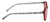 Medspex EL15557R Crystal Red Modern Art White Black FL-41 Rose Color Therapy Reading Glasses