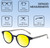 Medspex EL15557R Crystal Navy Blue Modern Art Pink Gold Yellow Color Therapy Reading Glasses