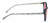Medspex EL15557R Crystal Navy Blue Modern Art Pink FL-41 Rose Color Therapy Reading Glasses