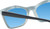 Medspex 8240 Jelly White Front/Blue Demi Pattern/Solid Green Temples Baby Blue Color Therapy Reading Glasses