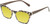 Medspex 8240 Jelly White Front/Brown Demi Pattern/Solid Green Temples Gold Yellow Color Therapy Reading Glasses