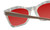 Medspex 8240 Jelly White Front/Brown Demi Pattern/Solid Green Temples Deep Red Color Therapy Reading Glasses