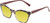 Medspex 8240 Jelly White Front/Wine+Black+Yellow Demi Pattern/Solid Green Temples Gold Yellow Color Therapy Reading Glasses
