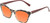 Medspex 8240 Jelly White Front/Wine+Black+Yellow Demi Pattern/Solid Green Temples Light Orange Color Therapy Reading Glasses