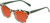 Medspex 8240 Jelly White Front/Green Demi Pattern/Solid Green Temples Amber Orange Color Therapy Reading Glasses