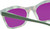 Medspex 8240 Jelly White Front/Green Demi Pattern/Solid Green Temples Passion Purple Color Therapy Reading Glasses
