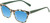 Medspex 8240 Jelly White Front/Green Demi Pattern/Solid Green Temples Baby Blue Color Therapy Reading Glasses