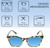 Medspex 8240 Jelly White Front/Green Demi Pattern/Solid Green Temples Baby Blue Color Therapy Reading Glasses