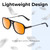 Medspex Prive Revaux The 3.0.5 Black Light Orange Color Therapy Reading Glasses