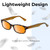 Medspex Corinne McCormack Channing Tortoise Havana Brown Gold Amber Light Orange Color Therapy Reading Glasses