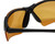 Medspex Wrap Around Light Sensitivity Sunglasses Black/Orange Semi-Rimless Migraine Glasses UV400 Blue Light Blocking Sport image 5