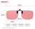 MEDSPEX Unisex FL41 Clip-On Lenses – Pink | UV Protective, Migraine Lens for Men & Women | Light sensitivity Tinted Lenses with Small Bar Clips for Home, Office, and Screen Use | Eyewear image 2