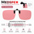 MEDSPEX Unisex FL41 Clip-On Lenses – Pink | UV Protective, Migraine Lens for Men & Women | Light sensitivity Tinted Lenses with Small Bar Clips for Home, Office, and Screen Use | Eyewear image 3