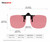 MEDSPEX Unisex FL41 Clip-On Lenses – Pink | UV Protective, Migraine Lens for Men & Women | Light sensitivity Tinted Lenses with Big Bar Clips for Home, Office, and Screen Use | Eyewear image 2