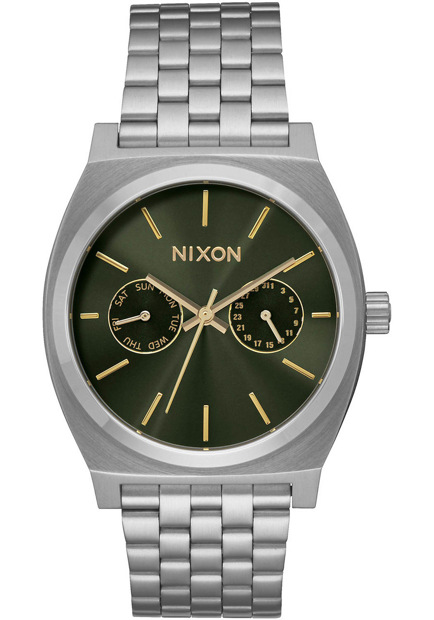 Nixon Time Teller Deluxe Olive Sunray | Watches.com