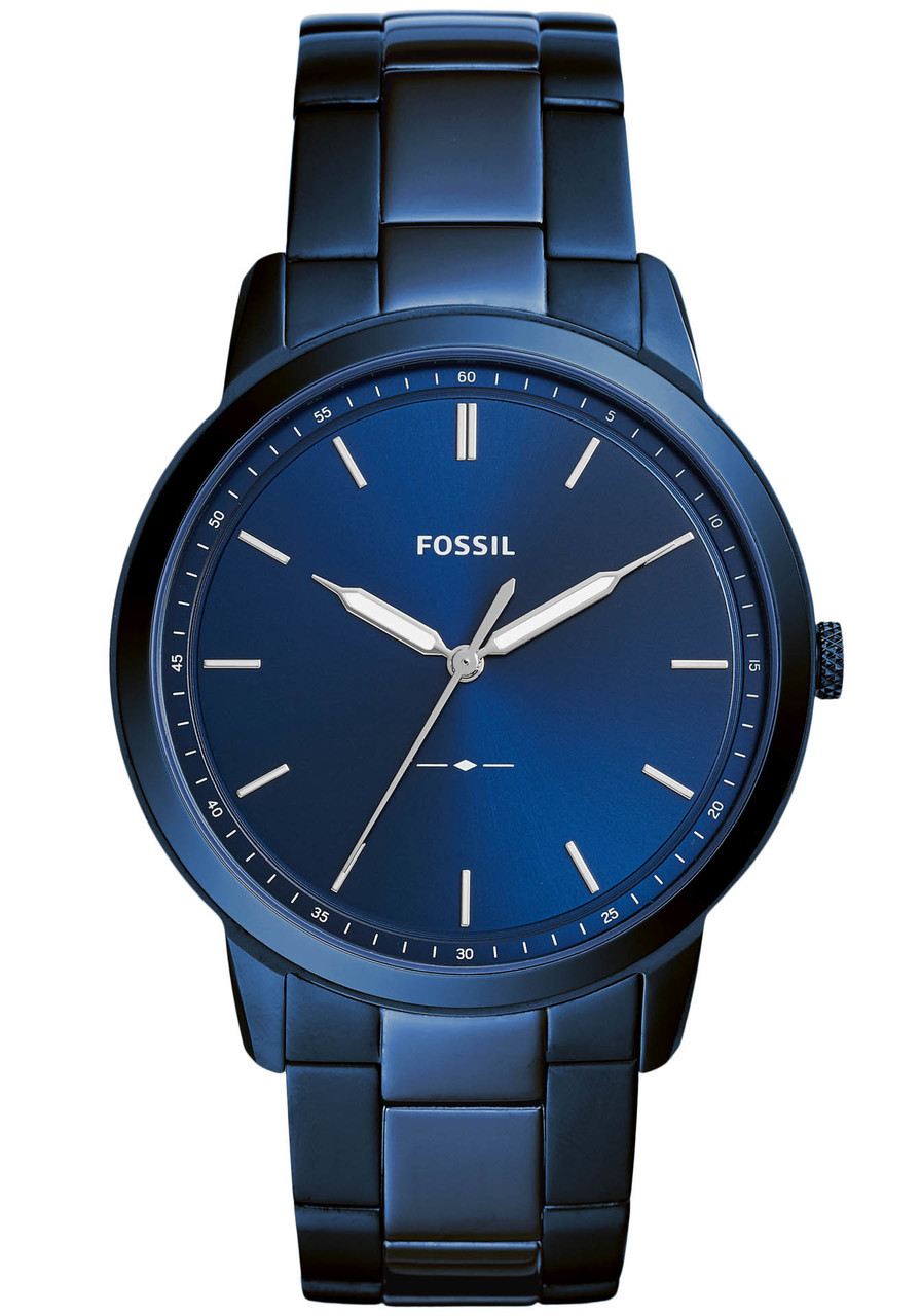 Fossil FS5461 The Minimalist Ocean Blue Stainless Steel | Watches.com
