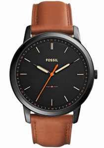 Fossil Minimalist Slim Black Brown Leather (FS5305) Fossil Minimalist Slim Black Brown Leather (FS5305)