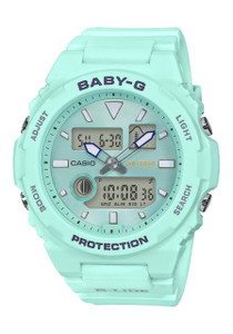 G-Shock BAX100 Baby-G Lide Ana-Digi Mint (BAX100-3A) front G-Shock BAX100 Baby-G Lide Ana-Digi Mint (BAX100-3A) front