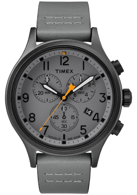 timex grey analog watch