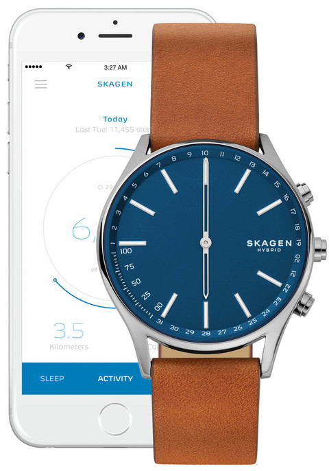 Skagen Hybrid Smartwatch Holst Titanium Brown | Watches.com