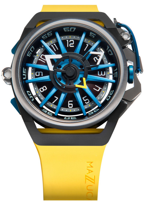 Mazzucato RIM Reversible Automatic Yellow Blue | Watches.com