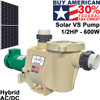 0.5HP Solar Pond Pump - SunRay SolFlo05HP Solar Variable Speed Pond Pump - Made in the USA