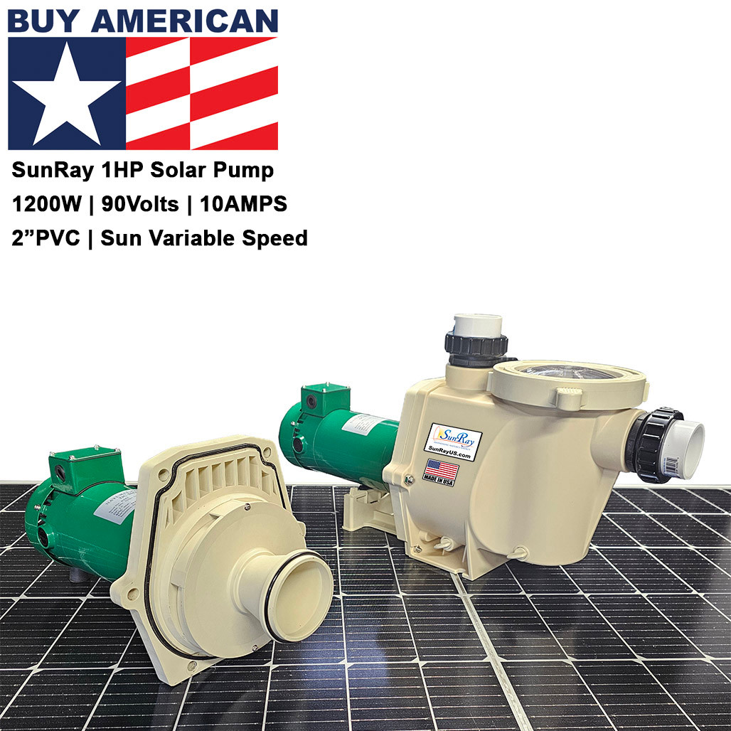 Hybrid Pool Pump - Utility Grid / Solar Powered AC/DC 24/7 Runtime ...