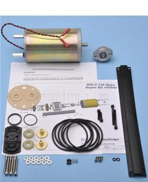 SunRay RK - Rebuild Kit- SOLFLO Pump Motor Showing Data - GPM - Head - Volts - numbers with ie =-RK-D-128-MJR