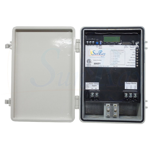 SunRay SolFlo3 - 7 Solar Panels 1.750kW Filter Pump Systems Complete Solar Pool Pump 80GPM 55FT Head 180VDC Brushless Motor SunRay SolFlo3 - 7 Solar Panels 1.750kW Filter Pump Systems Complete Solar Pool Pump 80GPM 55FT Head 180VDC Brushless Motor