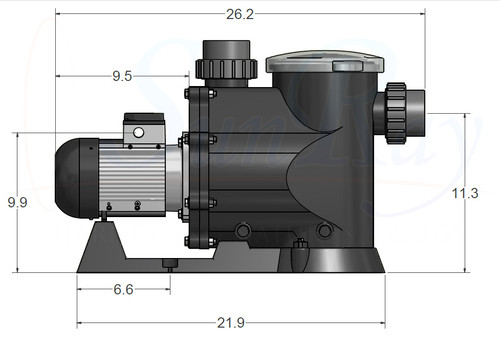 SunRay SolFlo4 (without solar) Solar Filter Pump Systems w/ Controller Solar Pool Pump 115GPM 60FT Head 3.5HP 3000RPM 240VDC Brushless Motor SunRay SolFlo4 (without solar) Solar Filter Pump Systems w/ Controller Solar Pool Pump 115GPM 60FT Head 3.5HP 3000RPM 240VDC Brushless Motor
