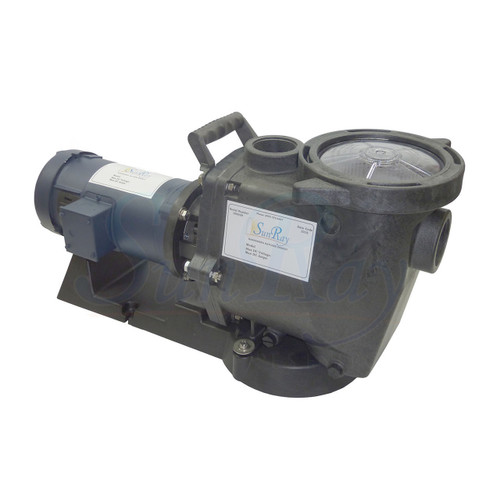 SunRay Solar Pool Pump DC Brush Type- SOLFLO Pump Motor Showing Data - GPM - Head - Volts - numbers with ie =-P 56-28-90 LC OP