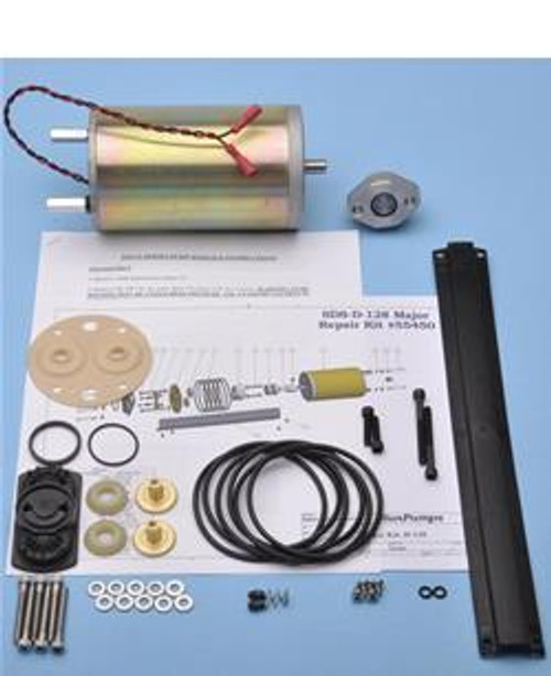 SunRay RK - Rebuild Kit- SOLFLO Pump Motor Showing Data - GPM - Head - Volts - numbers with ie =-RK-D-128-MJR OP