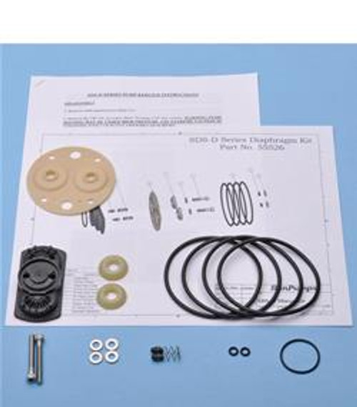 SunRay RK - Rebuild Kit- SOLFLO Pump Motor Showing Data - GPM - Head - Volts - numbers with ie =-RK-D-DIA OP