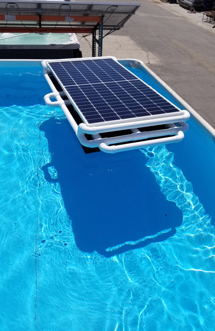 solar floats to warm pool