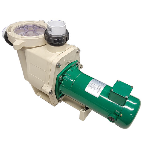 Pentair® WhisperFlo® Standard Efficiency Single Speed Pumps Up-Rated WetEnd with SunRay Solar Powered DC Variable Speed Motor - Off-the-Grid Swimming Pool