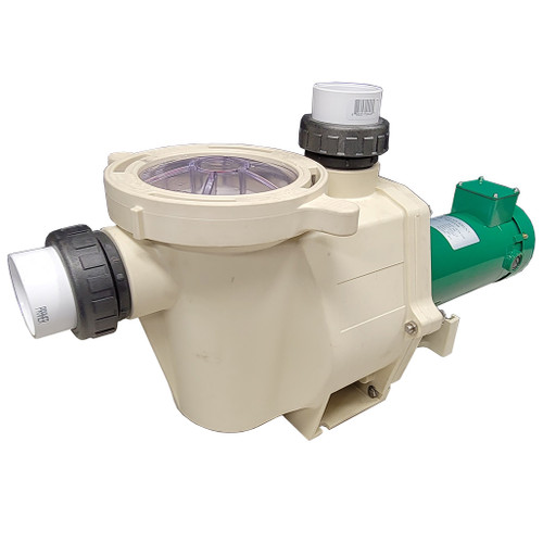 Pentair® WhisperFlo® Standard Efficiency Single Speed Pumps Up-Rated WetEnd with SunRay Solar Powered DC Variable Speed Motor - Off-the-Grid Swimming Pool