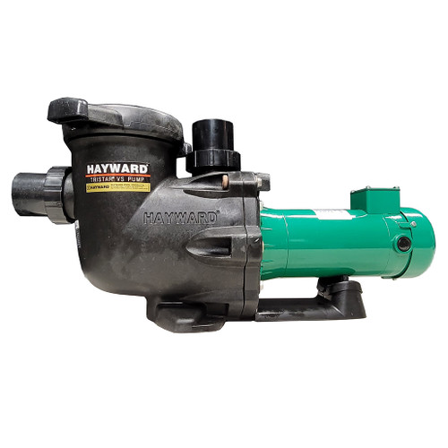 Hayward® Super Pump II®  Single Speed Max Rated Pump WetEnd with SunRay Solar Powered DC Variable Speed Motor - Off-the-Grid Swimming Pool